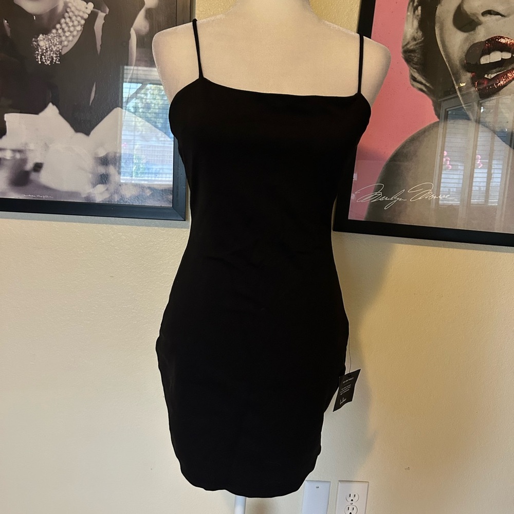 Lulu's Classic Black Mini Dress